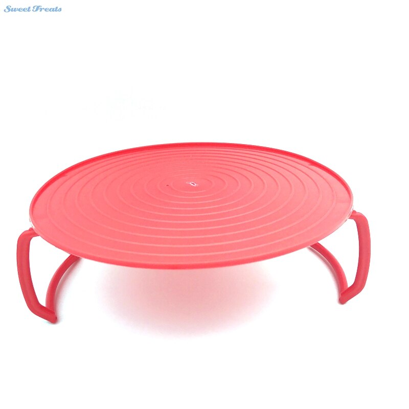 Sweettreats 4 in 1 magnetron plastic standaard, het is een voedselschaal, een plastic stapelaar een deksel en een koelrek warmte en anti