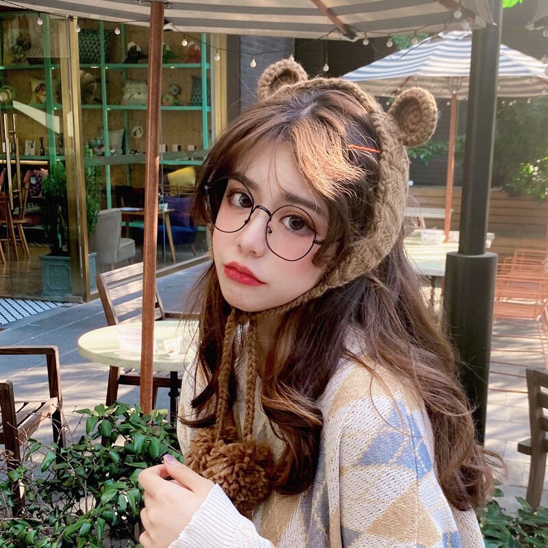 Mode Kikker Hoed Mutsen Gebreide Winter Hoed Effen Hip-Hop Skullies Gebreide Muts Cap Kostuum Accessoire Warm Winter motorkap: 13