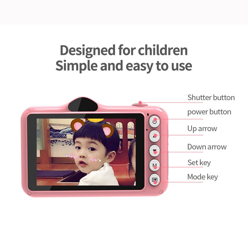 Kids Mini Camera 3.5 Inch 12MP Foto Video Digitale Camera Voor Kinderen Educatief Oplaadbare Kind Camera