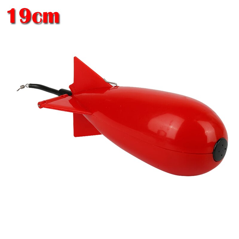 Carp Fishing Feeder Nesting Bait Feeder Cage Float Thrower Floating Bait Container Fishing Tool Particle Container: 19cm Red