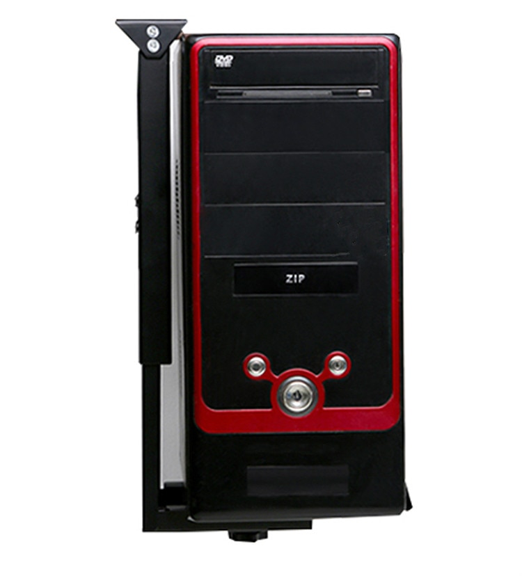 Universal PC Case Holder Under Desk Wall Side CPU Stand Adjustable Computer Main frame Hanger Host Box Stand Bracket Rack Tray