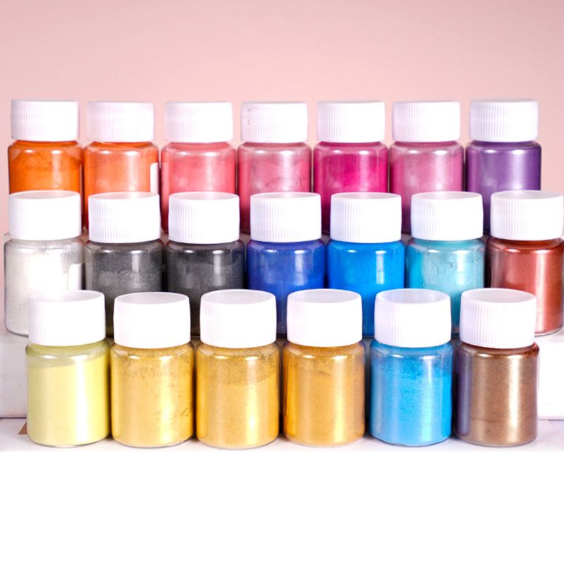 4 Pcs/set Mixed Color Resin Jewelry DIY Making Craft Glowing Powder Luminous Pigment Set Crystal Epoxy Material