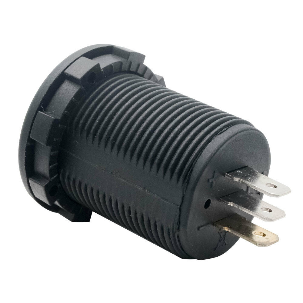 Dc 12v-24v vanntett dobbelt blå led voltmeter hovedbatteri monitor spenningsmåler for rv marinetruck suv bil campingvogn