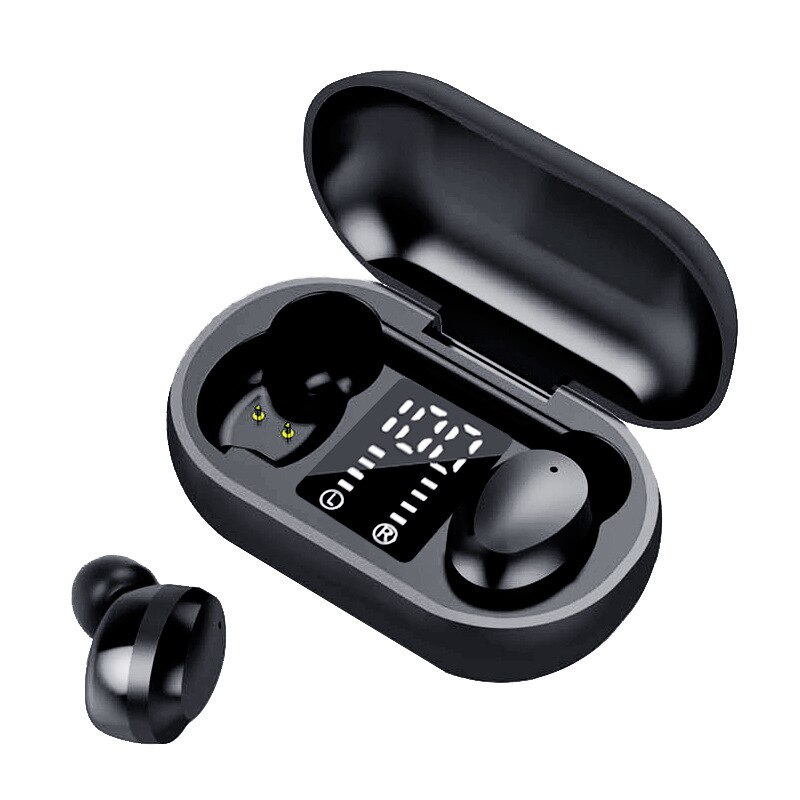 F12 TWS In Ear Earbuds Wireless Earphones Bluetooth Fitness Headsets Fitness Gaming Earphone For Iphone Xiaomi Fone De Ouvido: Black