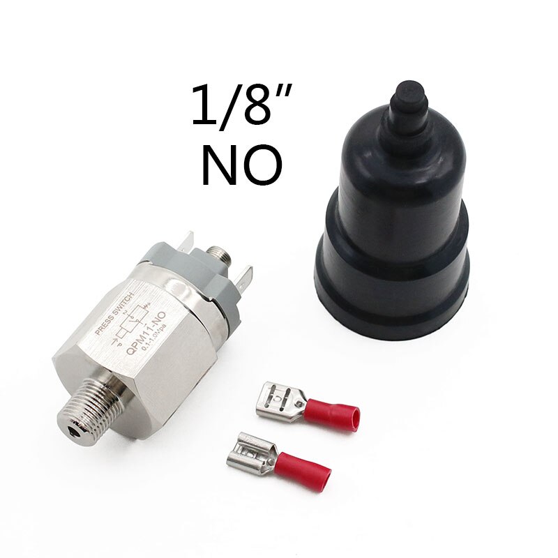 1/4" 1/8'' Micro Pressure Adjustable Diaphragm Hydraulic Switch QPM11-NC / QPM11-NO Pressure Switch Wire External Thread Nozzle: QPM11 1 8 NO
