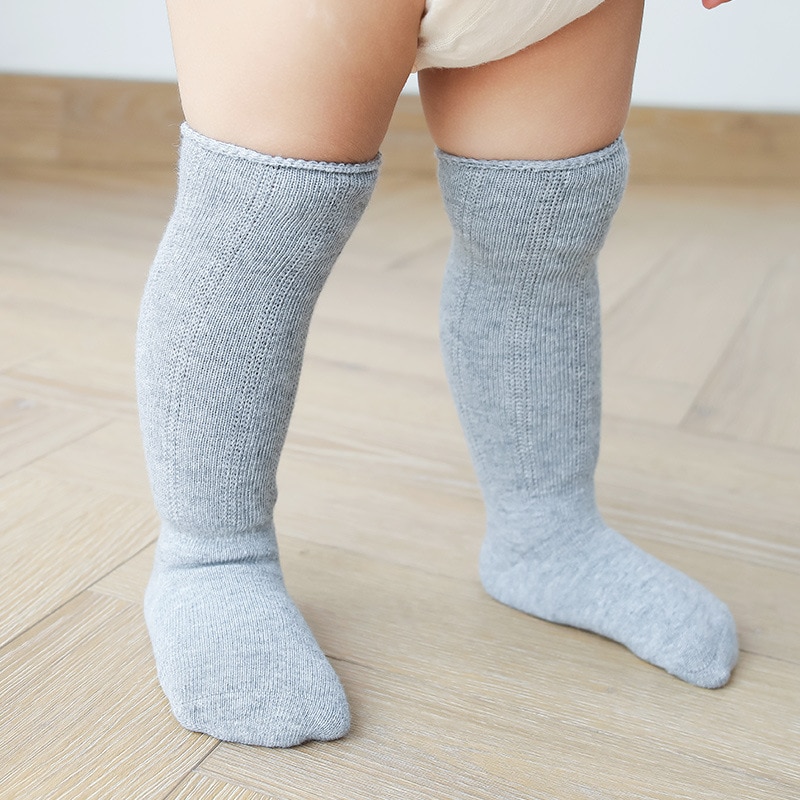 3 par / parti 0-5 år lange sokker til nyfødte børn toddler børns varme sokker vinter leggings baby dreng pige sokker ensfarvet