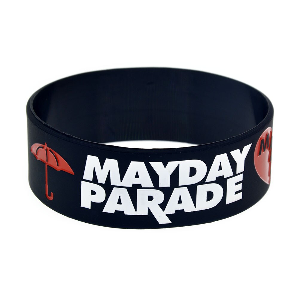 1PC Mayday Parade Silikon Armband 1 Zoll Breite für Musik Konzert