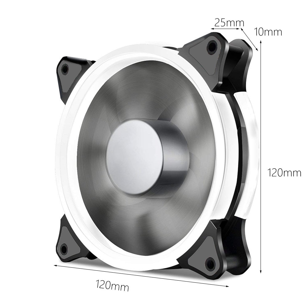 120mm led blæser vandkøler 120 mm blæser kølig blænding rød blå grøn hvid køler blæser til cpu kølere radiatorer til computer