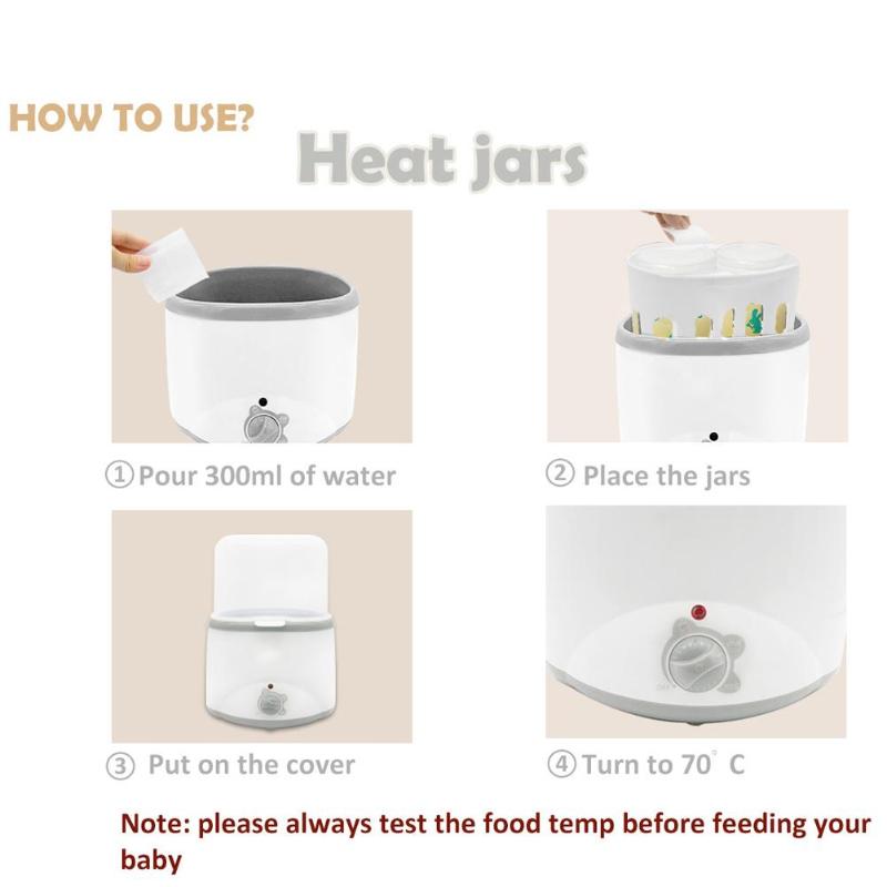 24 Hours Constant Temperature Baby Double Bottle Milk Warmer Sterilizer