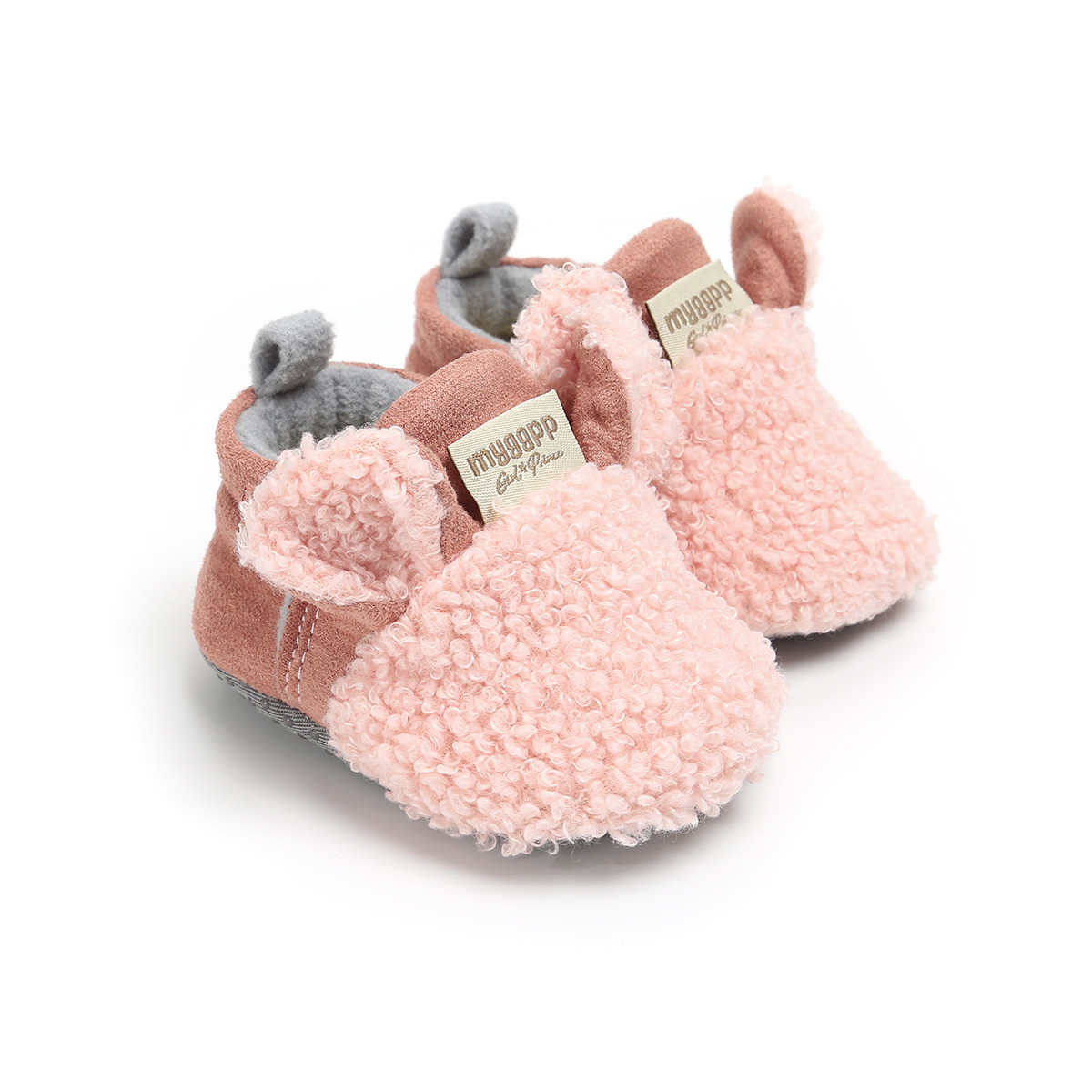 Zapatos de felpa para bebé, zapatillas gruesas de dibujos animados para recién nacidos, tenis para bebés, 1 año: A / 11