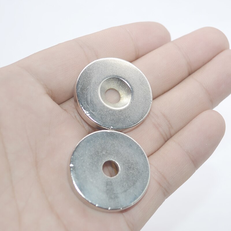 5pc N40 30mm x 5mm magneet Verzonken Neodymium Magneet Ring Gat 5mm Kleine Ronde Permanente Super sterke Krachtige Magnetische Magneten