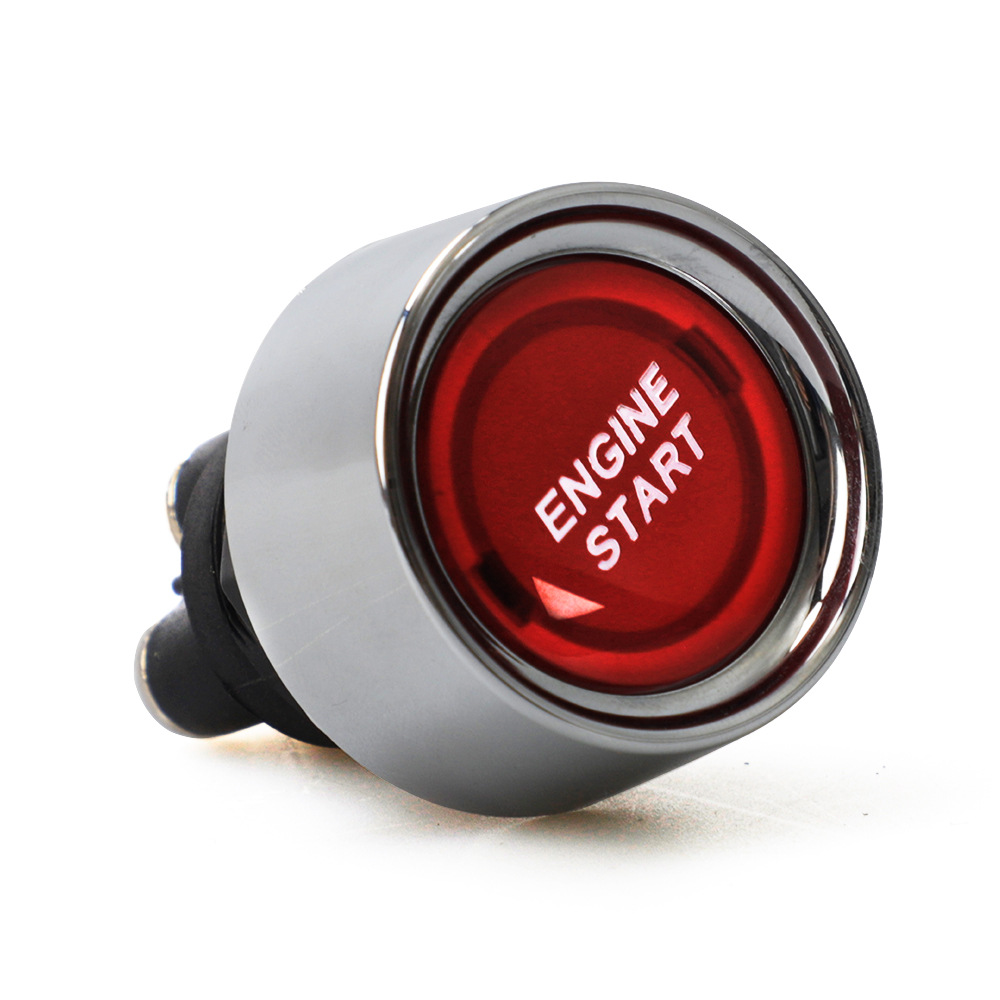 12V/24V 50A Car Engine Start Push Button Keyless Start Button Ignition Starter Car Engine Start Button Auto Accessories