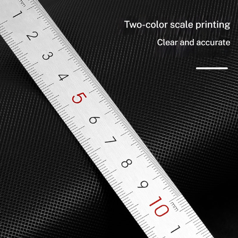 Deli-Regla de acero inoxidable para estudiantes y carpinteros, herramienta de medición de borde recto para dibujar y dibujar 15/20/30/50cm
