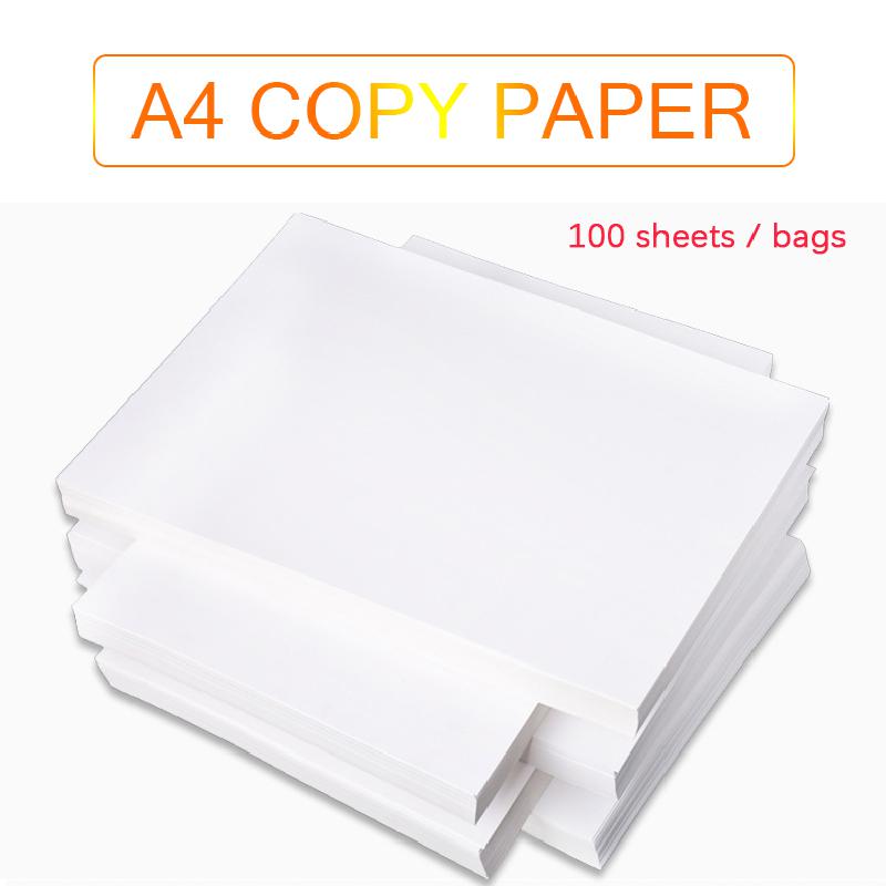 70g/80g Office Paper A4 Copy Paper White A4 Printing Paper Office Paper 100 Sheets of Anti-static Paper 100pcs/bag