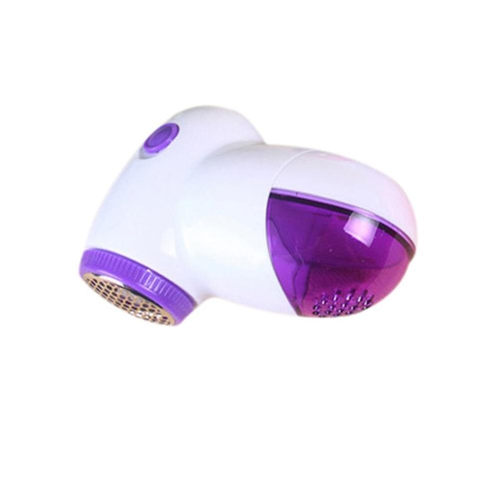 Mini pels kuglehår trimmer uld pille fnug fjernelse hår kuglefjerner maskine husholdnings elektrisk lint remover: Lilla