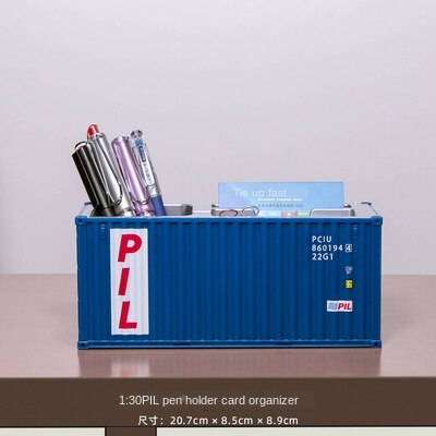 1:30 Simulation model container multi-function pen holder card holder storage box office must be a: Light Grey