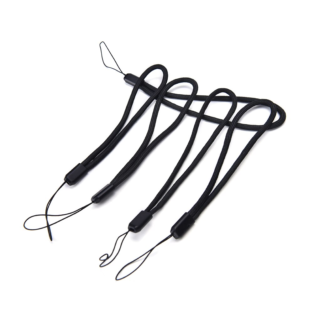 5Pcs Nylon Hand Wrist Strap Draagkoord Voor Camera Mobiele Telefoon Voor Ipod Usb Mp3 Mp4 Camera String Riem Zwart