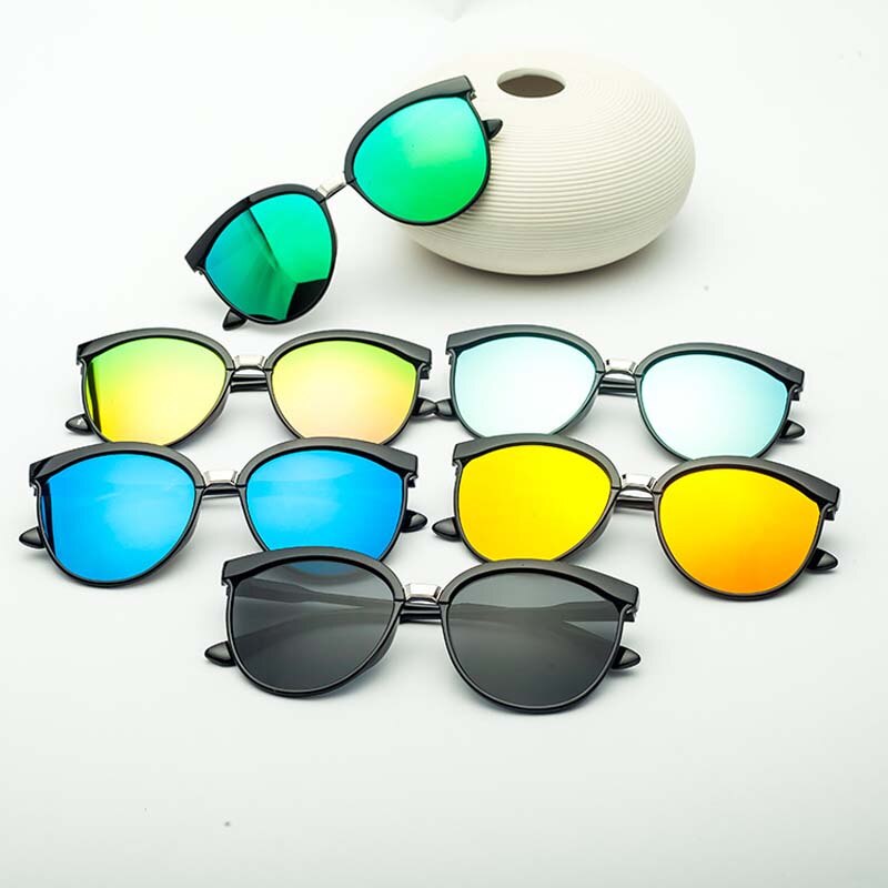 Retro cat eye zonnebril dames merk spiegel cateye zonnebril voor dames tinten  uv400 zonnebrillen
