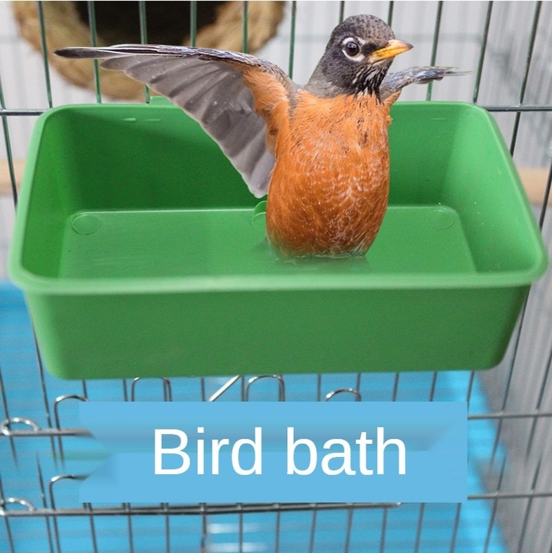 Legendog Plastic Vogel Bad Papegaai Douche Bad Vogel Voerbak Voor Kooi Vogel Feeders Kleine Vogel Papegaai Kooi Vogel speelgoed