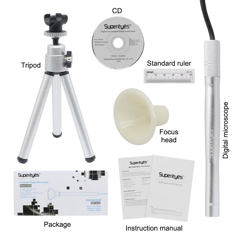 200X Digital Microscope LED USB Microscope Endoscope Camera Zoom Video Microscope 0.3MP Skin Hair Testing Electronic Microscope