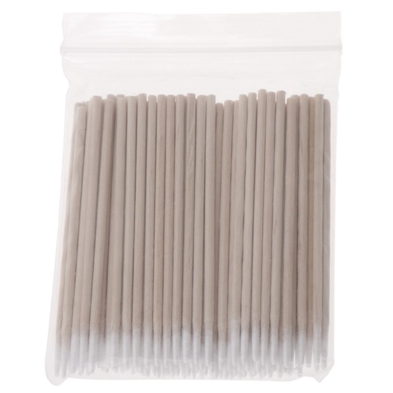 100 stuks wattenstaafjes, puntig wattenstaafje, make-up houten stokjes applicator