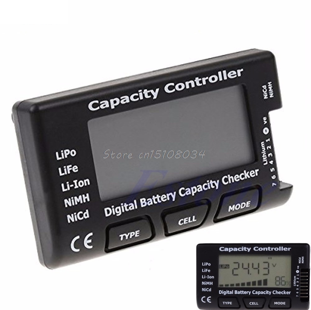 Digitale Batterij Capaciteit Checker RC CellMeter 7 Voor LiPo LiFe Li-Ion NiMH Nicd S08 &
