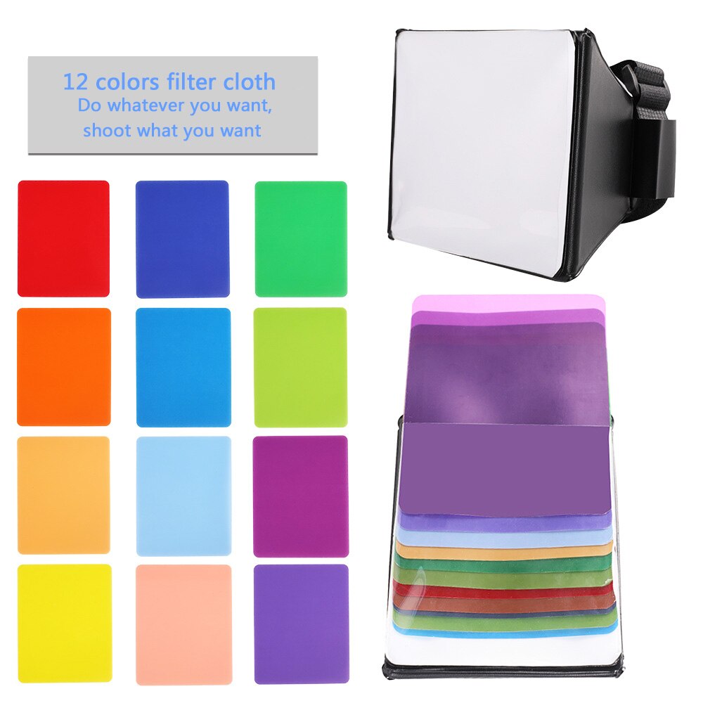 Set di filtri SLR 12 filtri colorati paraluce per obiettivi fotografici Kit completo gradiente di colore quadrato ND filtro accessori per fotocamere