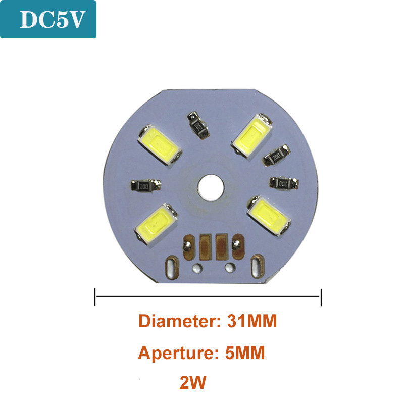 1 pièces DC5V puces LED à intensité variable SMD5730 lampe à LED USB variateur 2W 3W 5W 10W 30W panneau lumineux blanc lumière chaude avec câble de commutation marche/arrêt: 3.0-3.6 v / vert militaire