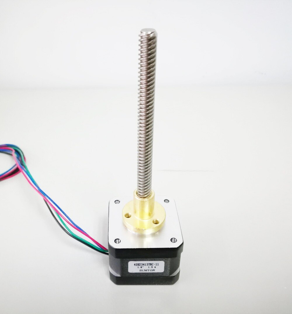 4-lead NEMA 17 Linear Stepper Motor T8 Lead Screw 2 Pitch 110mm Lead Screw Nema17 34mm Body