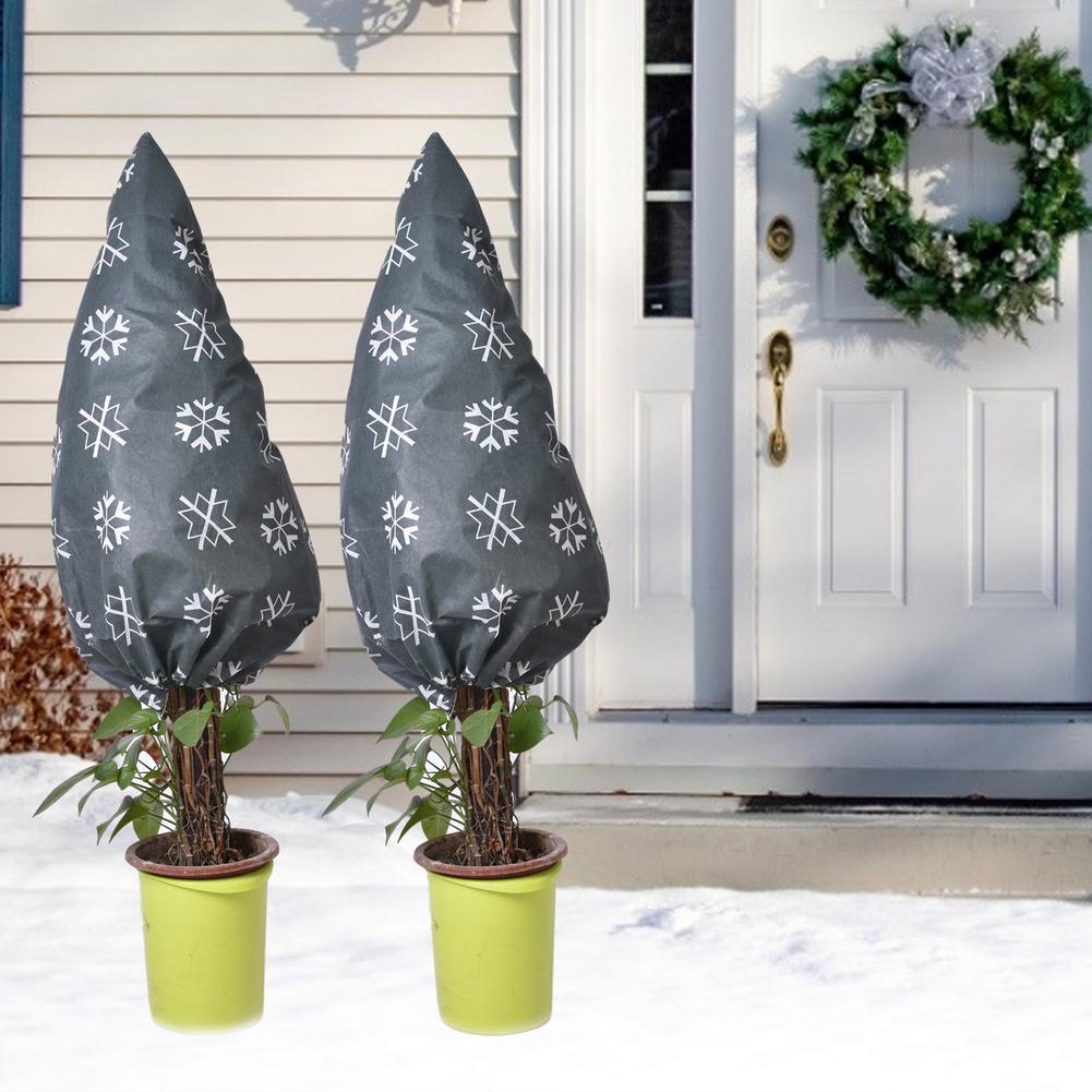 Non-woven Christmas Tree Protective Cover Christmas Gardening Decorations Winter Plants Cold And Insect-proof Tree Cover