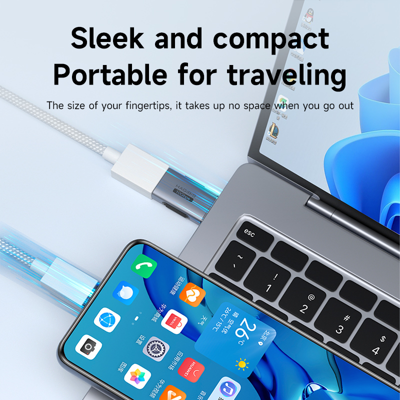 Hagibis USB to Type C OTG Adapter 10Gbps High-Speed Data Transfer USB C Male to A Female For Macbook Pro iPhone 16 iPad Tablet