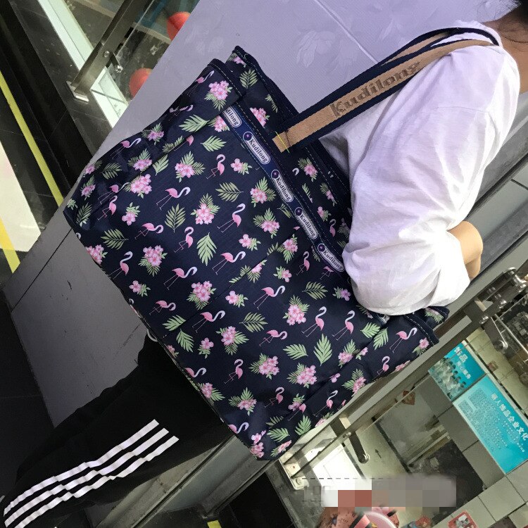 Fiore stampato Pieghevole Borsa Da Viaggio impermeabile Dei Bagagli del Duffle Sacchetto di Casual Borsoni Grande Week-End Viaggio Turistico Borsa
