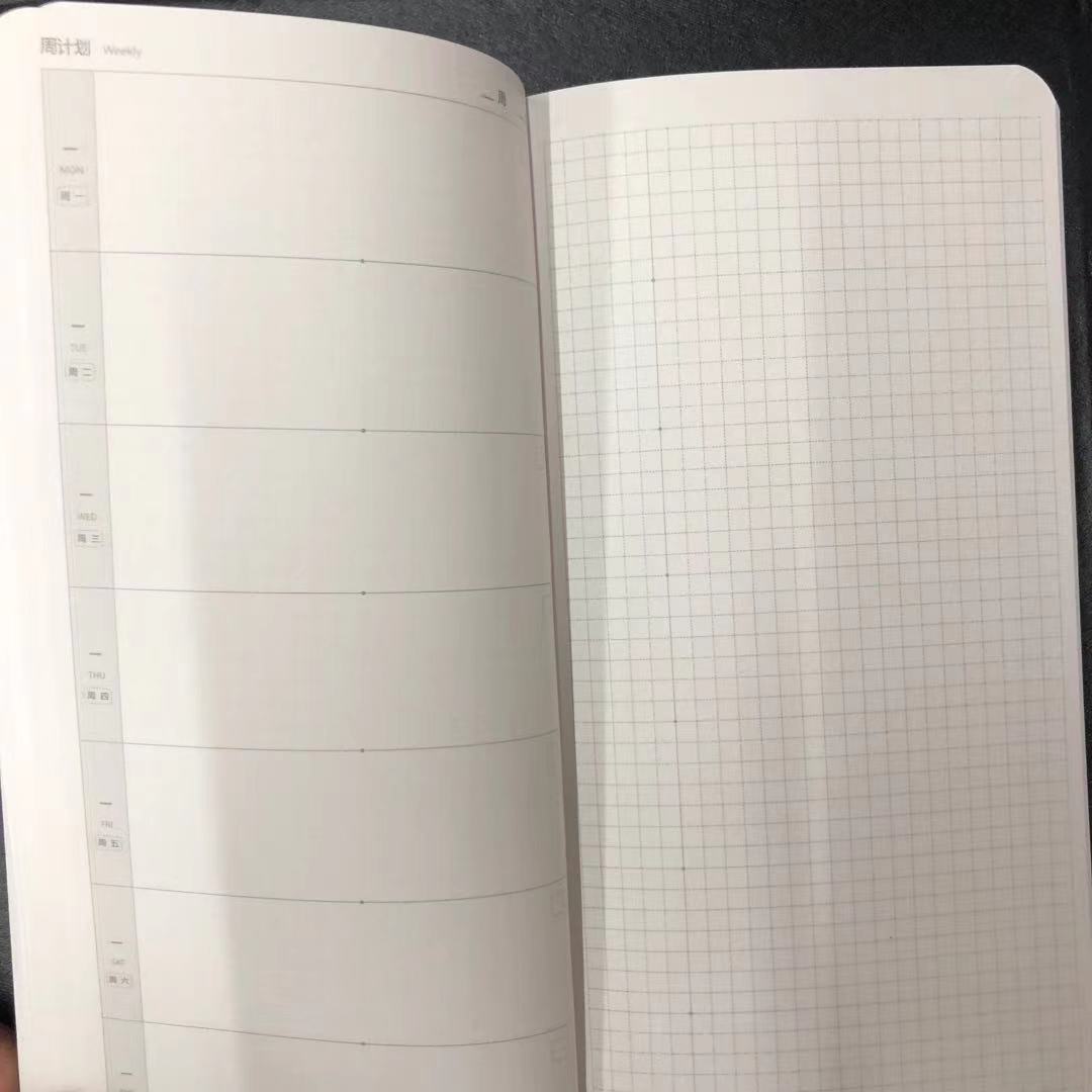 Planificador de semanas sin fecha, libro de papel recargado 80P, Calendario sin fecha + mensual + Plan semanal + PAPEL de cuadrícula, 2022