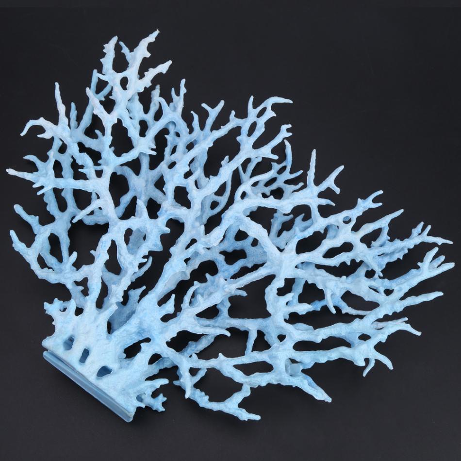 Plast levende kunstig koral plante ornament til akvarium undervands akvarium akvarium dekoration træ