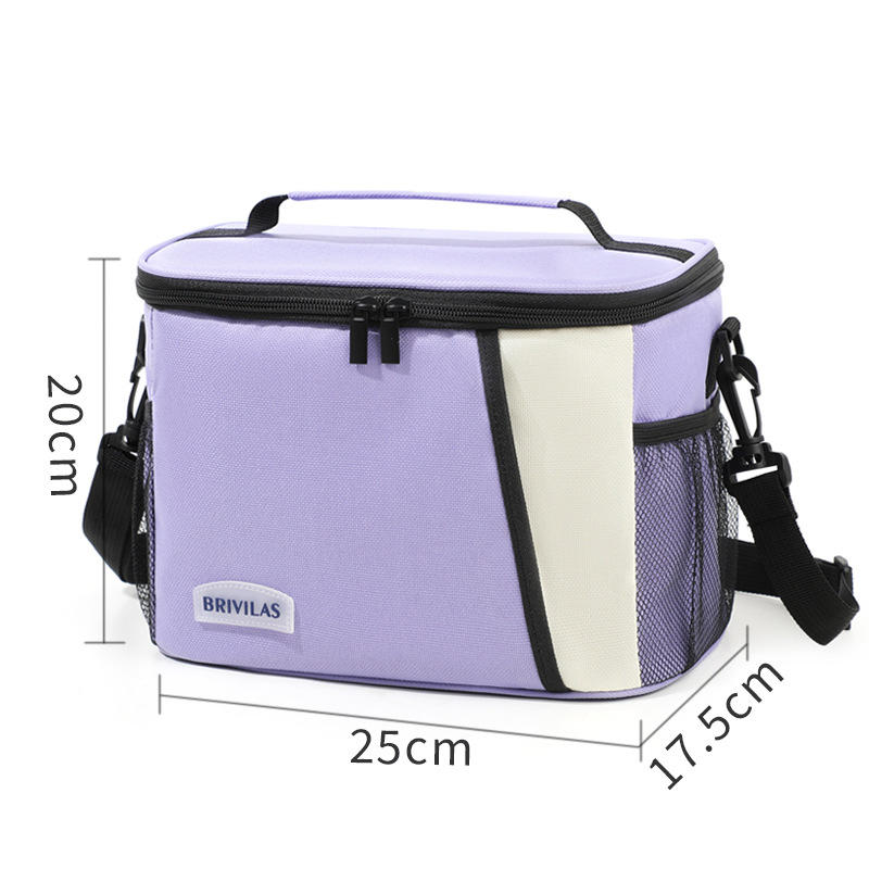 Insulated Lunch Bag Large Lunch Bags For Women Men Reusable Lunch Bag With Adjustable Shoulder Strap: Blue