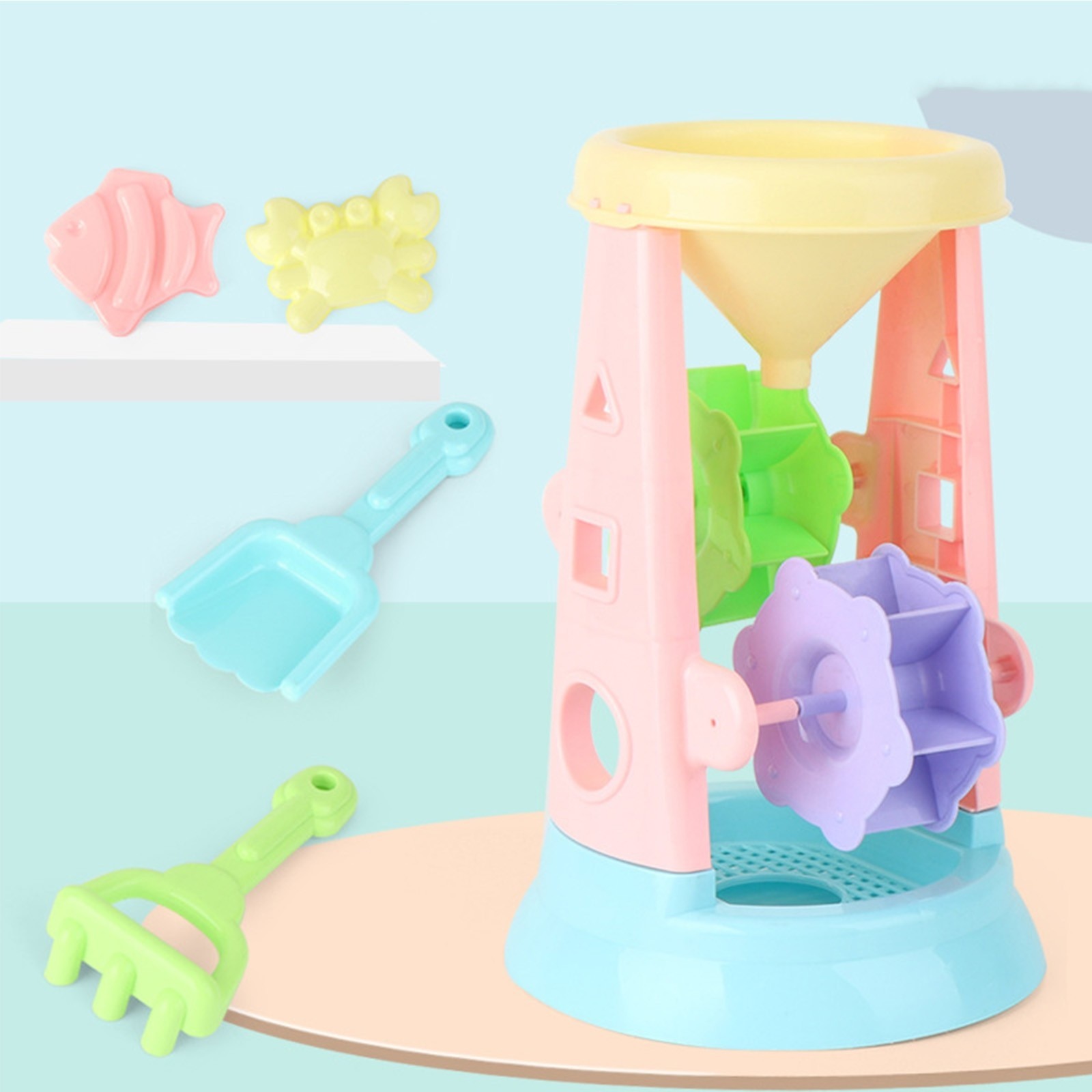 Kinderen Strand Speelgoed Voor Zand Water En Zandloper 5 Stuk Set Van Zand Speelgoed Voor Outdoor Strand Spelen zabawki Doen Piaskownicy Speelgoed