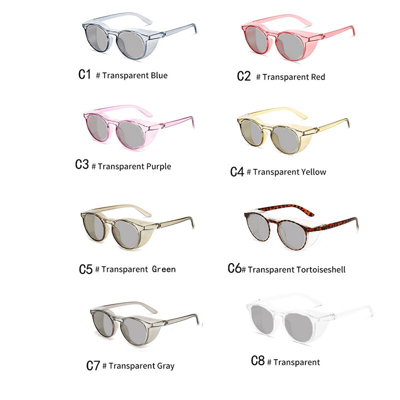 Photochrome Polarisierte Sonnenbrille Seite Schilde Anti-allergie Wind Spritzen Sicherheit Verfärbung Brille