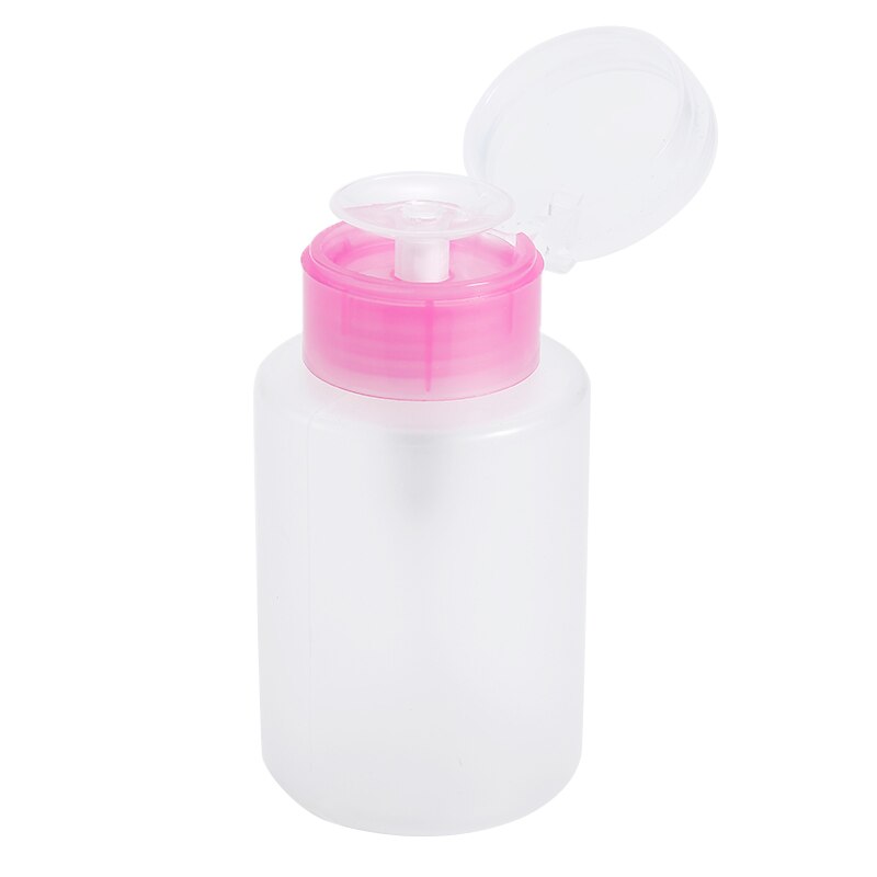 1pc Portable 150ml Empty Plastic Nail Polish Remover Alcohol Liquid Press Pumping Dispenser Bottle Nail Art UV Gel Cleaner Tool