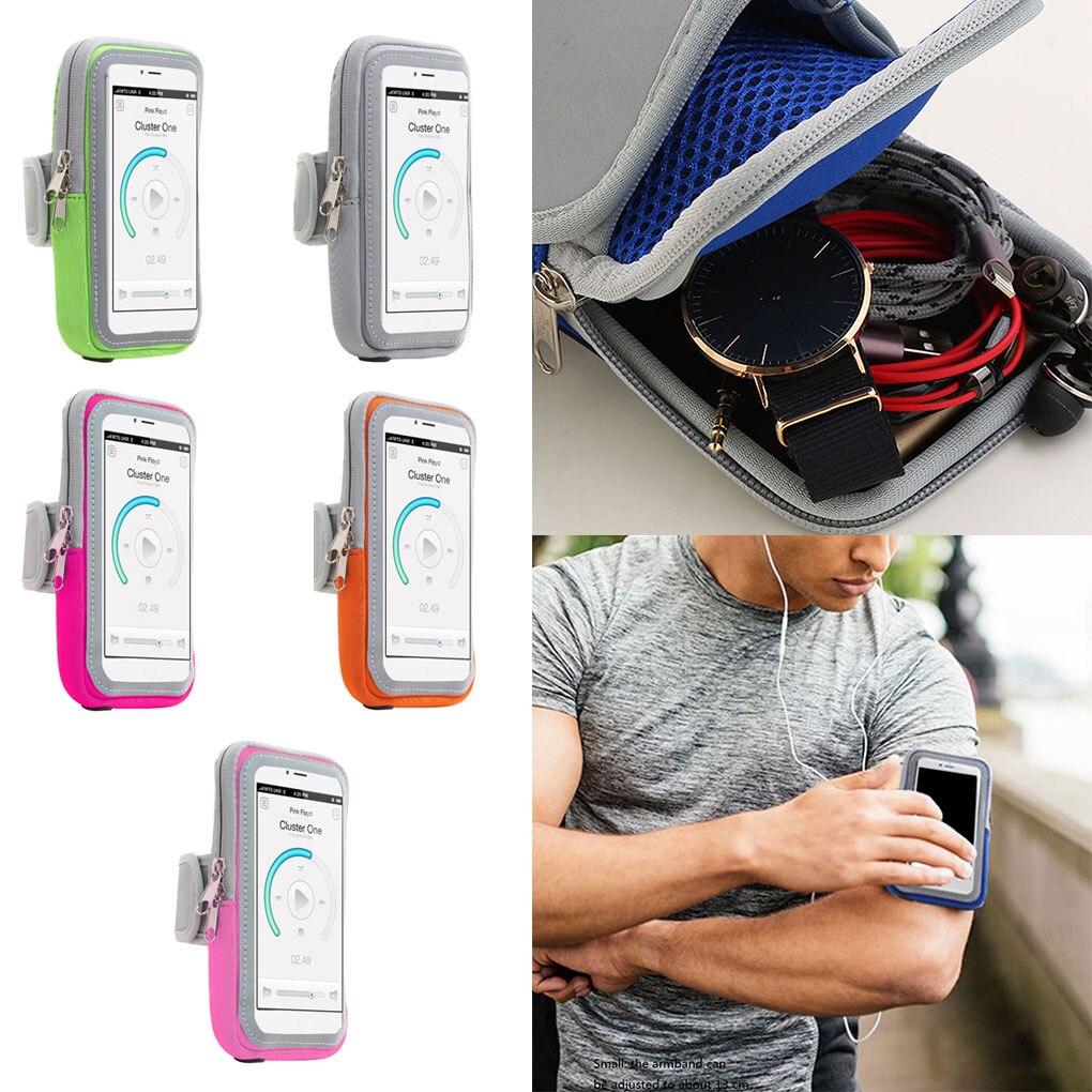 Nuovo Corsa E Jogging Ciclismo Touch Screen Fascia di Braccio del Supporto Del Telefono Mobile del Braccio di Sport Del Sacchetto di Fitness Palestra Tasche