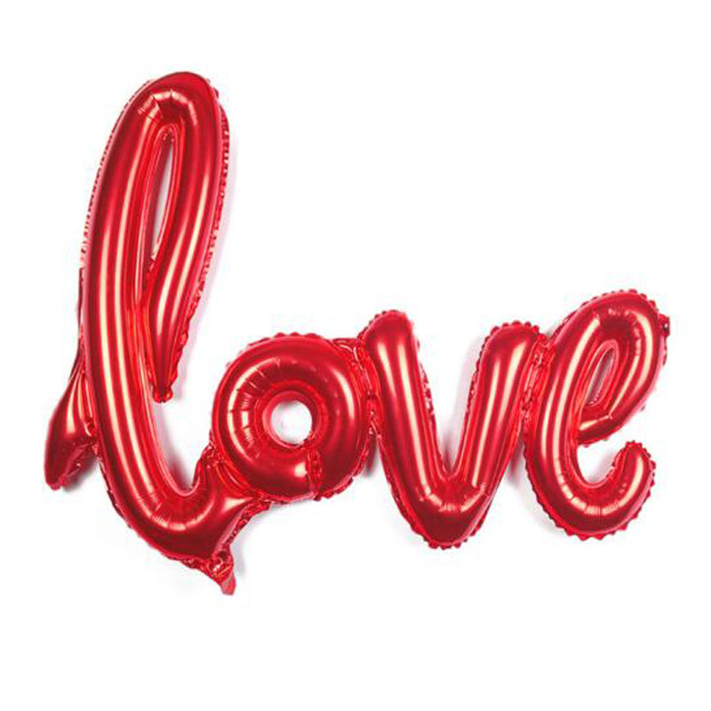 40 tommer kærlighedsbrev ballon romantisk valentinsdag goom brud kærlighedskugle til fest jubilæum begivenhed dekoration bryllupsballon