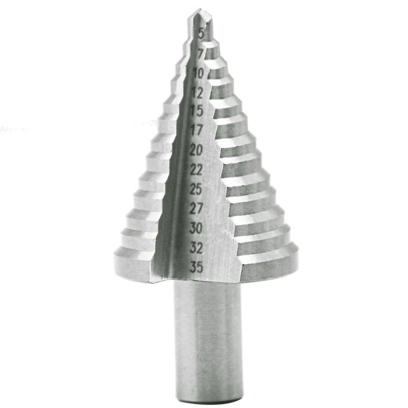 Foret étagé 5-35MM (13 étapes 5,7,10,12,15,17,20,22,25,27,30,32,35MM), Installation sur Conduit, alésoir industriel HSS