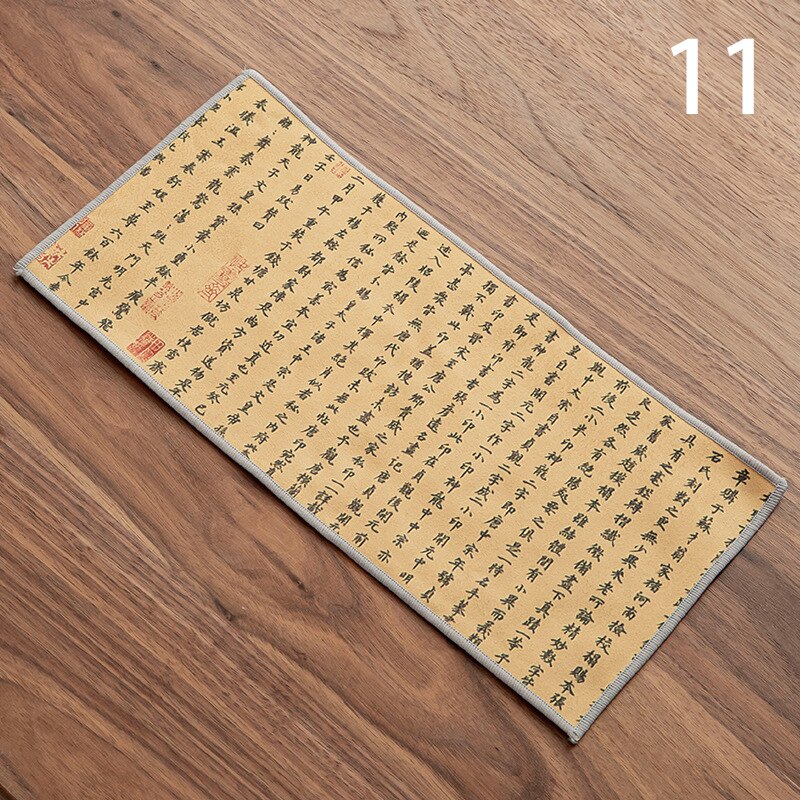 Painted Tea Towel Absorbent Rag Thickened Table Cleaning Chinese Tea Ceremony Household Kitchen Cleaning Towels Tea Accessories: 11