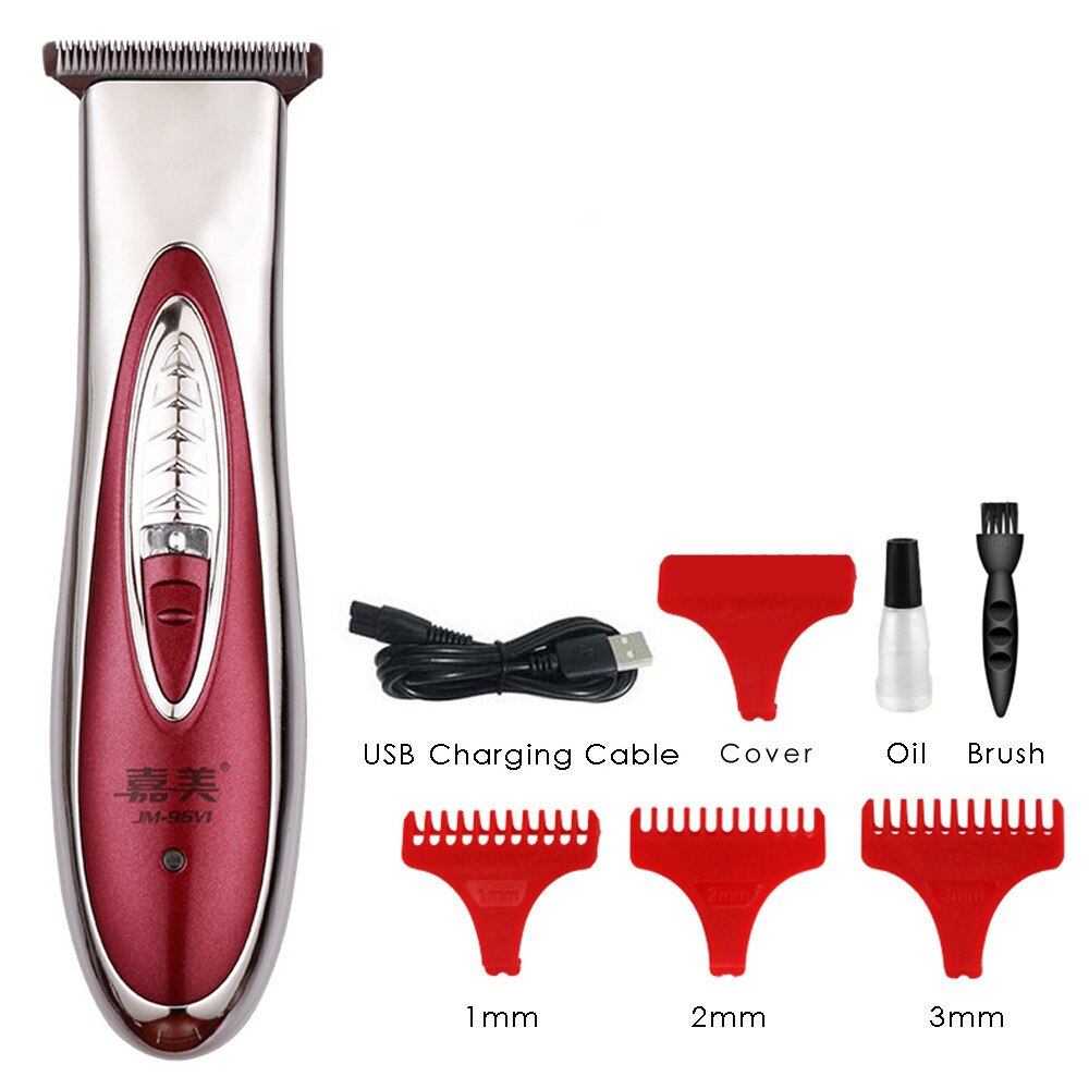 Cordless Rechargeable Hair Trimmer for Men Haircut Tool Barber Outlining Hair Clipper Electric Hair Cutting Machine