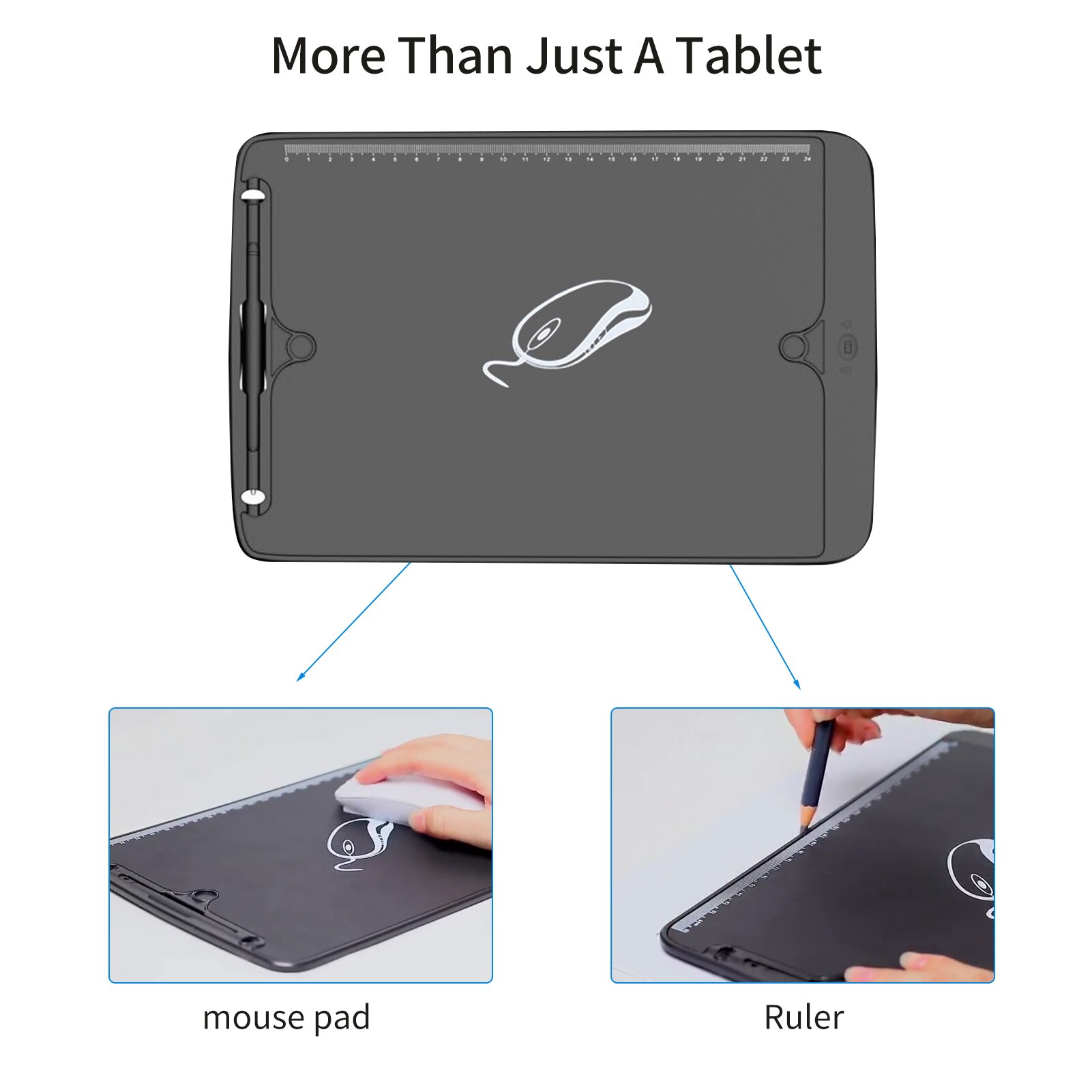 LCD Writing Tablet 12inch Doodle Graffiti Drawing Pad Handwriting Board with Stylus Lock Button for Adults Office Notes