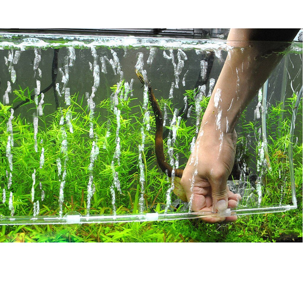 25 # Aquarium Air Accessoires-Zuurstof Luchtbel Diffuser Tube Voor Aquarium Mooie Waterlandschap Bubbels Muur