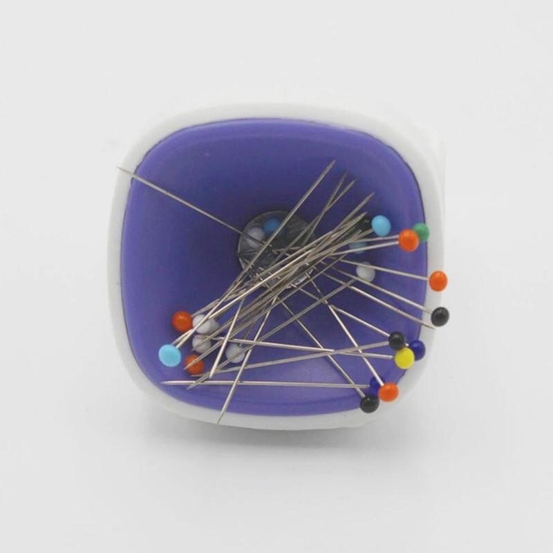 1pcs Sewing Magnetic Box Needle Pin Cushion Magnetic Kit DIY Catcher Sewing Box Wrist Tool Portable Tools Storage Neddlewor T1N5