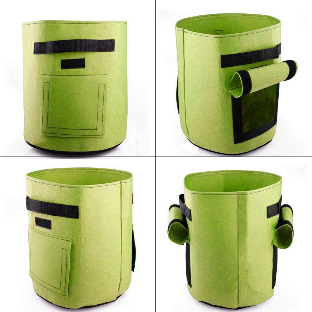 Vilt Plant Groeien Zakken Geweven Stof Tuin Aardappel Pot Greenhouse Groenteteelt Zakken Hydraterende Verticale Gereedschap Tuin Gereedschap