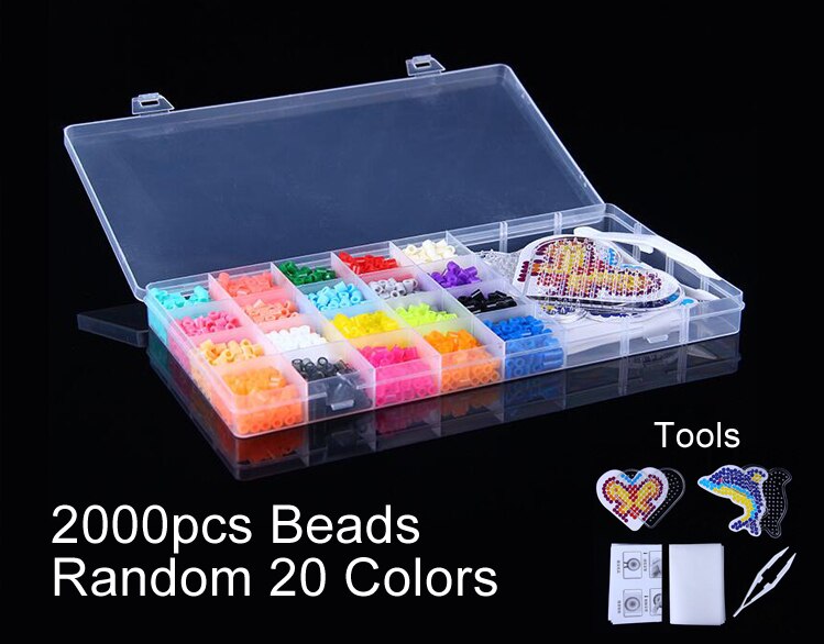 5MM HIGHGRADE Hama Beads Perler Beads Foodgrade Hama Fuse Beads Kids Toys Educational DIY Christmas Year GYH: 20Colors Box Tools