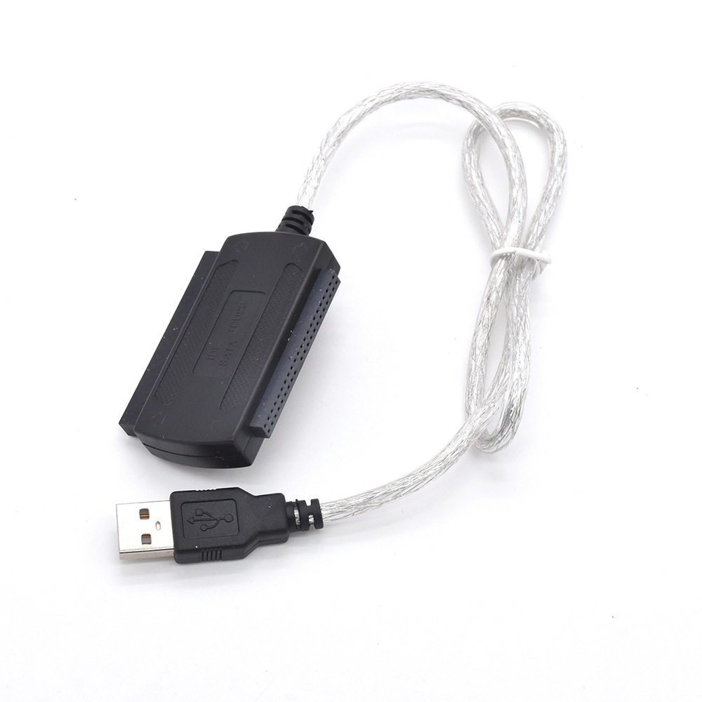 Cable Adaptador De Convertidor IDE, USB 2,0 A 2,5 "3,5" SATA PATA Para Unidad De Disco Duro HDD: Blanco