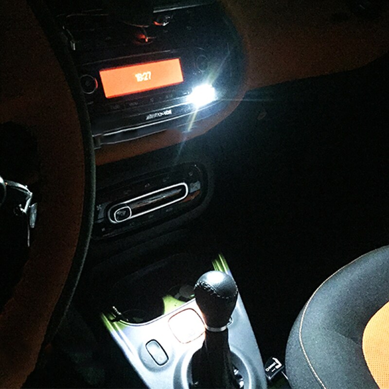 Car LED Mini Single USB Night Light Dual Touch Switch LED Lamp For Smart 451 453 fortwo forfour Universal Interior Accessories